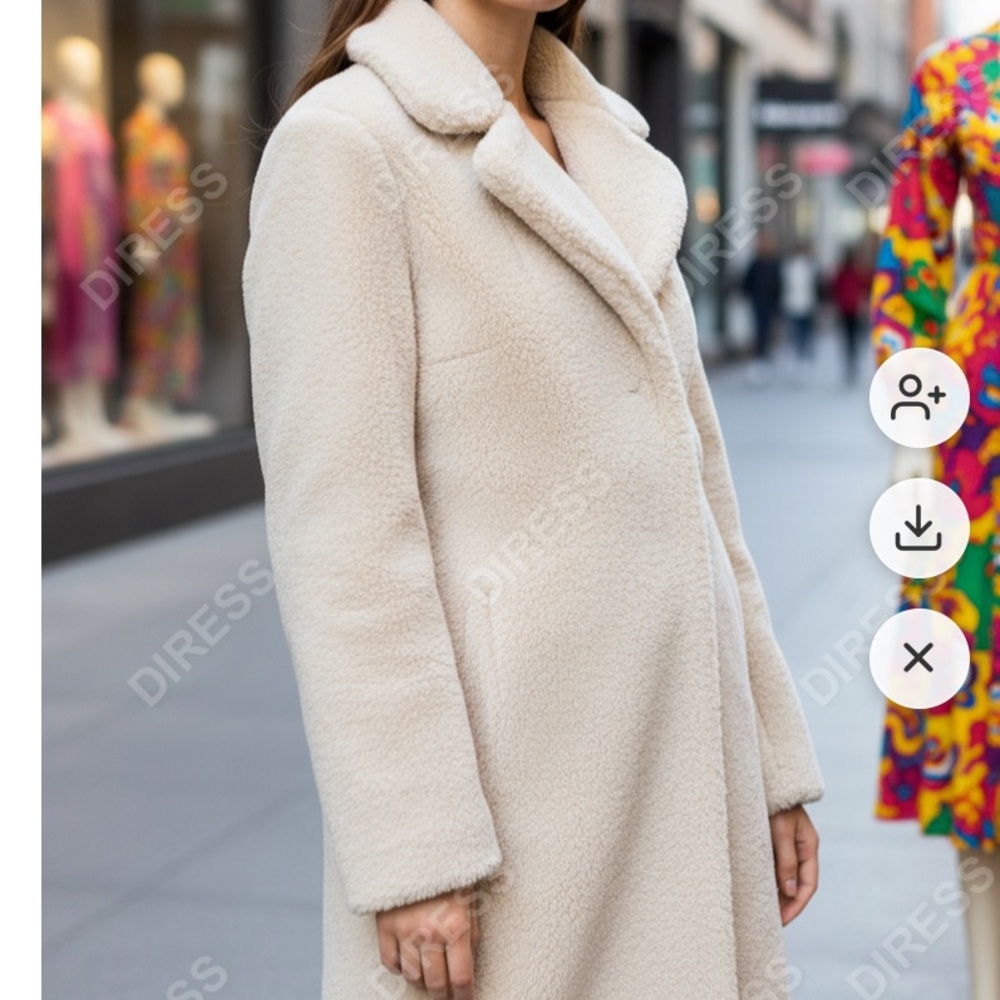 Rachel Zoe Cream Puffer Coat